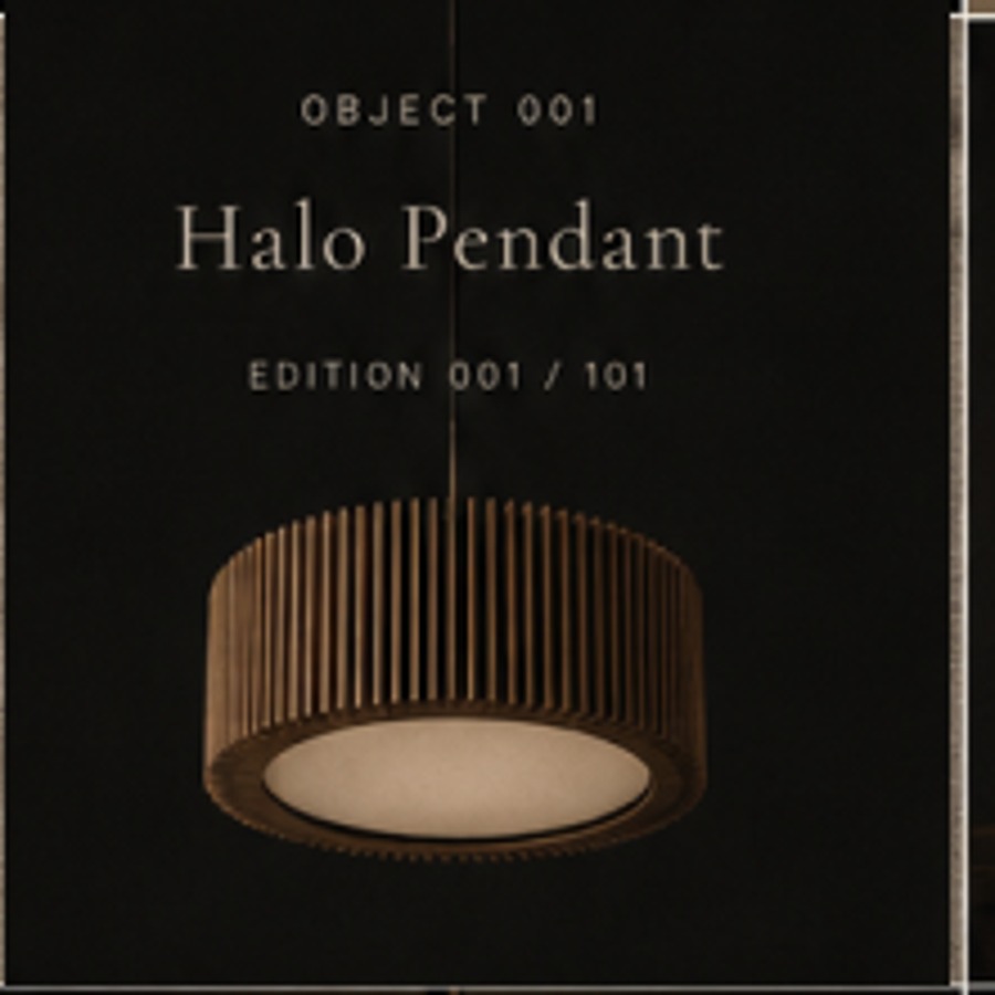 Halo Pendant edition plate — Object 001, Edition 001 / 101